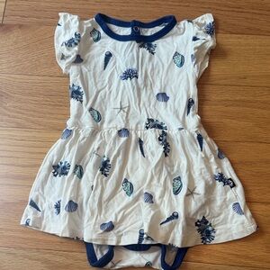 Kyte Baby Twirl bBodysuit Dress Sea Shells